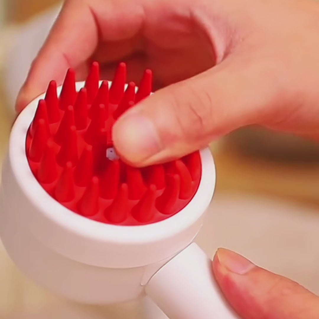 Dog Cat Bath Brush Shampoo Hair Remover Grooming Massage Brush